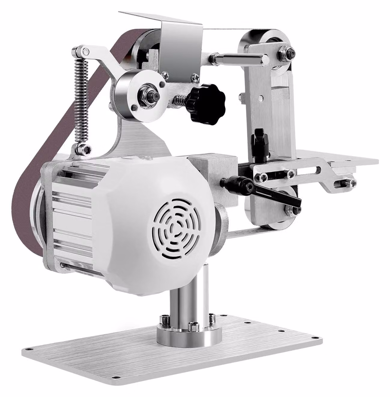 Levigatrice a nastro – Potenza: 550 W – Diametro del nastro: 100 mm – Corpo in acciaio – Ideale per la lavorazione del legno