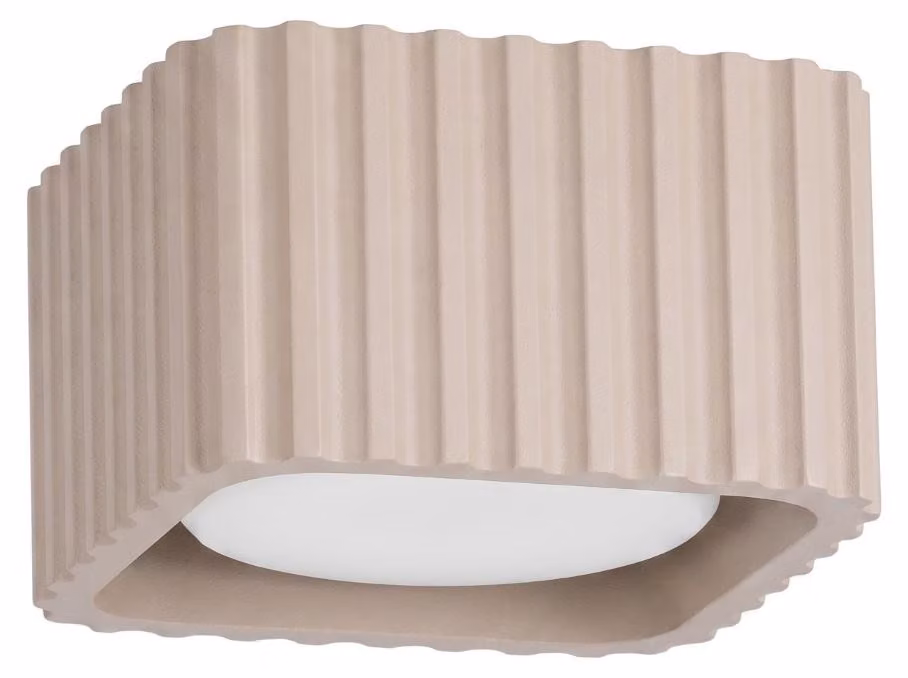 Plafoniera RIFF 1 tortora Gx53 1xGx53 10W alluminio 6x10x10cm Sollux Lighting