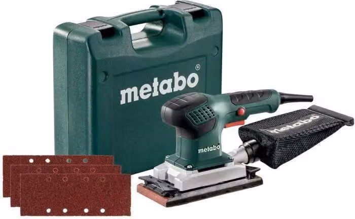 Levigatrice orbitale METABO SR 2185 Set, 1,7 kg, sacchetto raccoglipolvere incluso, vibrazioni ridotte