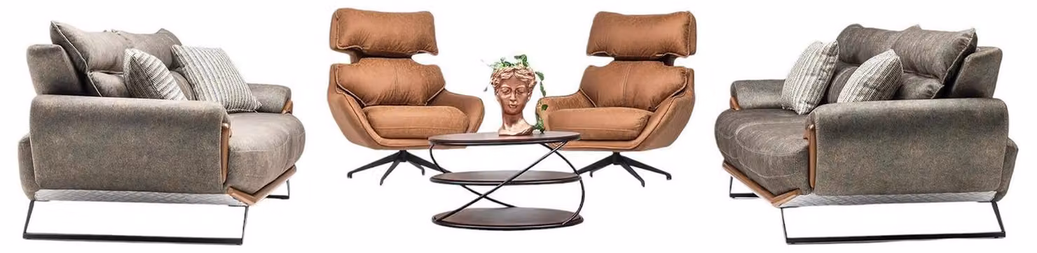Sofa Set Wohnzimmergarnitur Garnitur Polstergruppe Couch Sofagarnitur 3+3+1+1