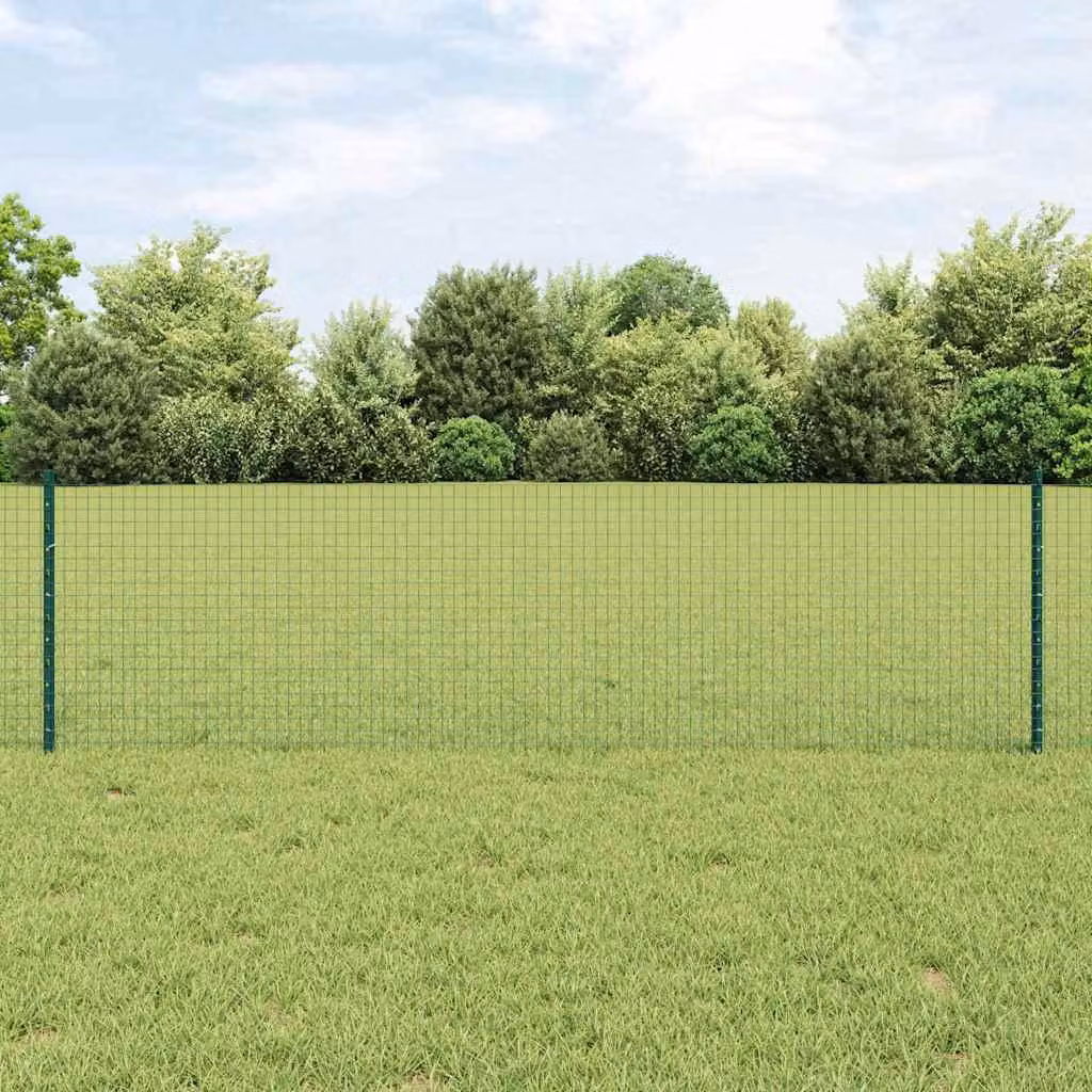 Maison Exclusive - Recinzione con paletto Verde 0,6 x 100 m Acciaio e PVC
