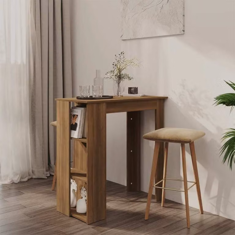 Maison Exclusive - Tavolo da bar con ripiano Rovere marrone 102x50x103,5 cm Materiale ligneo