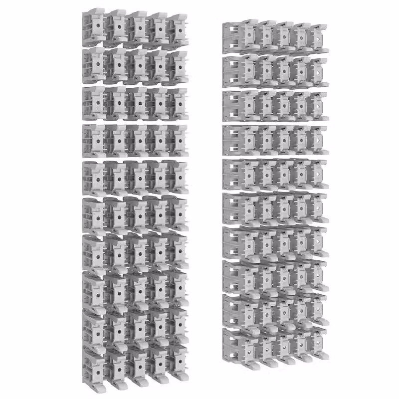 Supporto per guida DIN in plastica ABN per guida DIN da 7,5 mm (set da 50 pezzi) ABNPY56072N50
