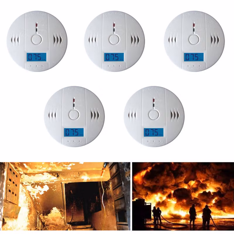 CO monossido di carbonio 5x rivelatore di incendio rivelatore di monossido di carbonio rivelatore di semplice installazione rivelatore di incendio rivelatore di CO CO monossido di carbonio