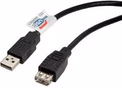 Cavo di prolunga USB 2.0 Itb nero, lunghezza 1,8 m