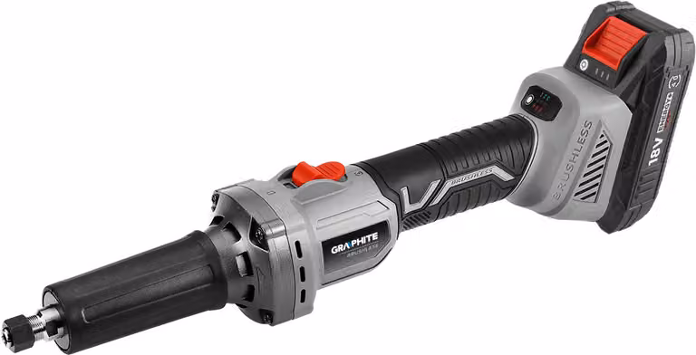 Smerigliatrice diritta GRAPHITE a batteria 18V, smerigliatrice diritta elettrica senza spazzole (senza batteria) Smerigliatrice diritta
