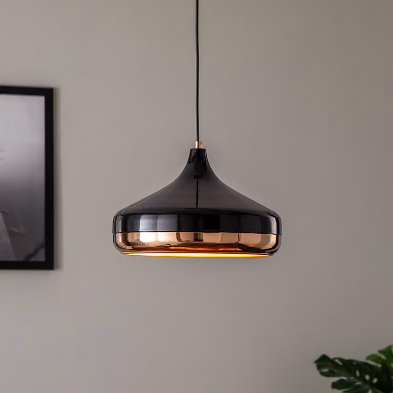 Lampada a sospensione Yildo 253-S Opviq, dimmerabile, Nero, Soggiorno / Sala da pranzo, Metallo, Moderno, Lampada a sospensione