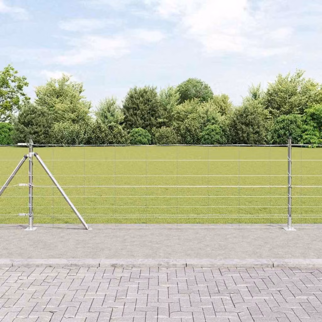 Maison Exclusive - Palo della recinzione Zincato 25 x 0,8 m Acciaio
