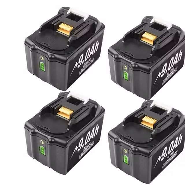 Batteria ricaricabile Makita BL1860B, 18V, 90Ah, prestazioni di lunga durata, 4 pezzi 9,0