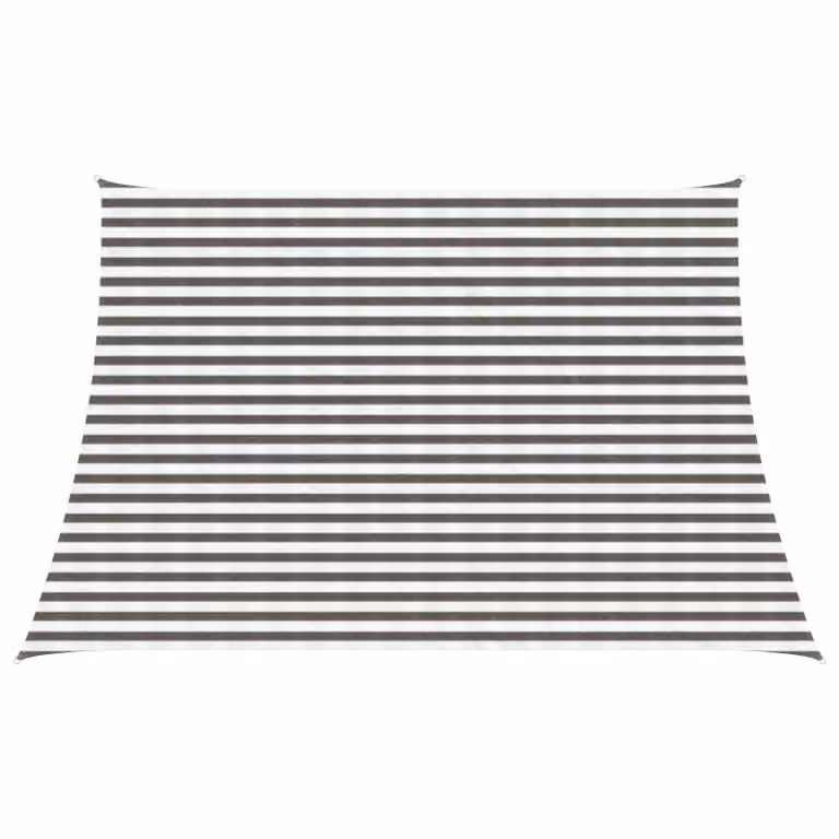Telo Ombra Rettangolare vidaXL in HDPE Grigio Chiaro e Bianco L: 4 m x P: 3 m