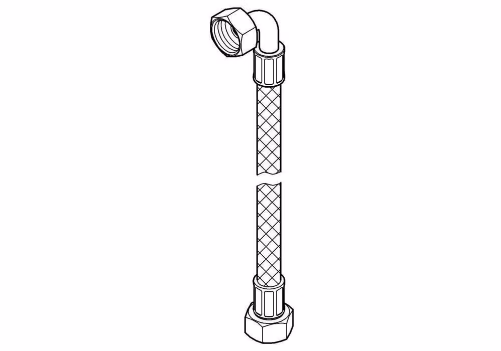 Tubo di collegamento Grohe Veris per combinazione vasca a 5 fori cromo - 48019000