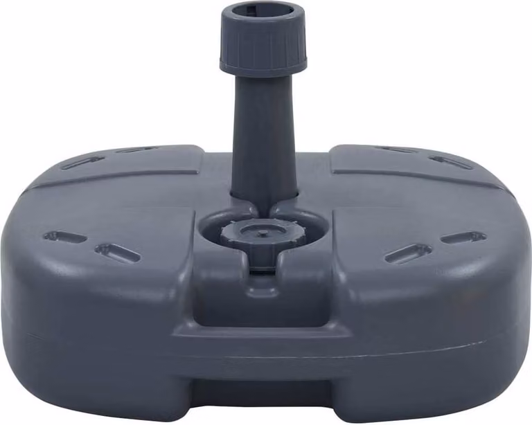 The Living Store Supporto per ombrellone portatile Grigio Sabbia/Acqua