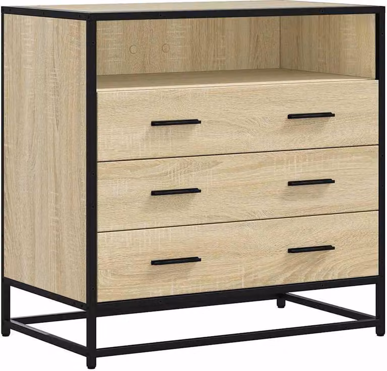 Cassettiera Rovere Sonoma 70x41x70 cm in Legno Multistrato