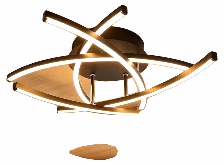 Lampada a soffitto, design moderno e minimalista, dimmerabile con telecomando, colore nero, dal design versatile