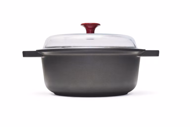 Casseruola Vinum in alluminio antiaderente senza PFAS per induzione Risolì, con coperchio, diam. 24cm