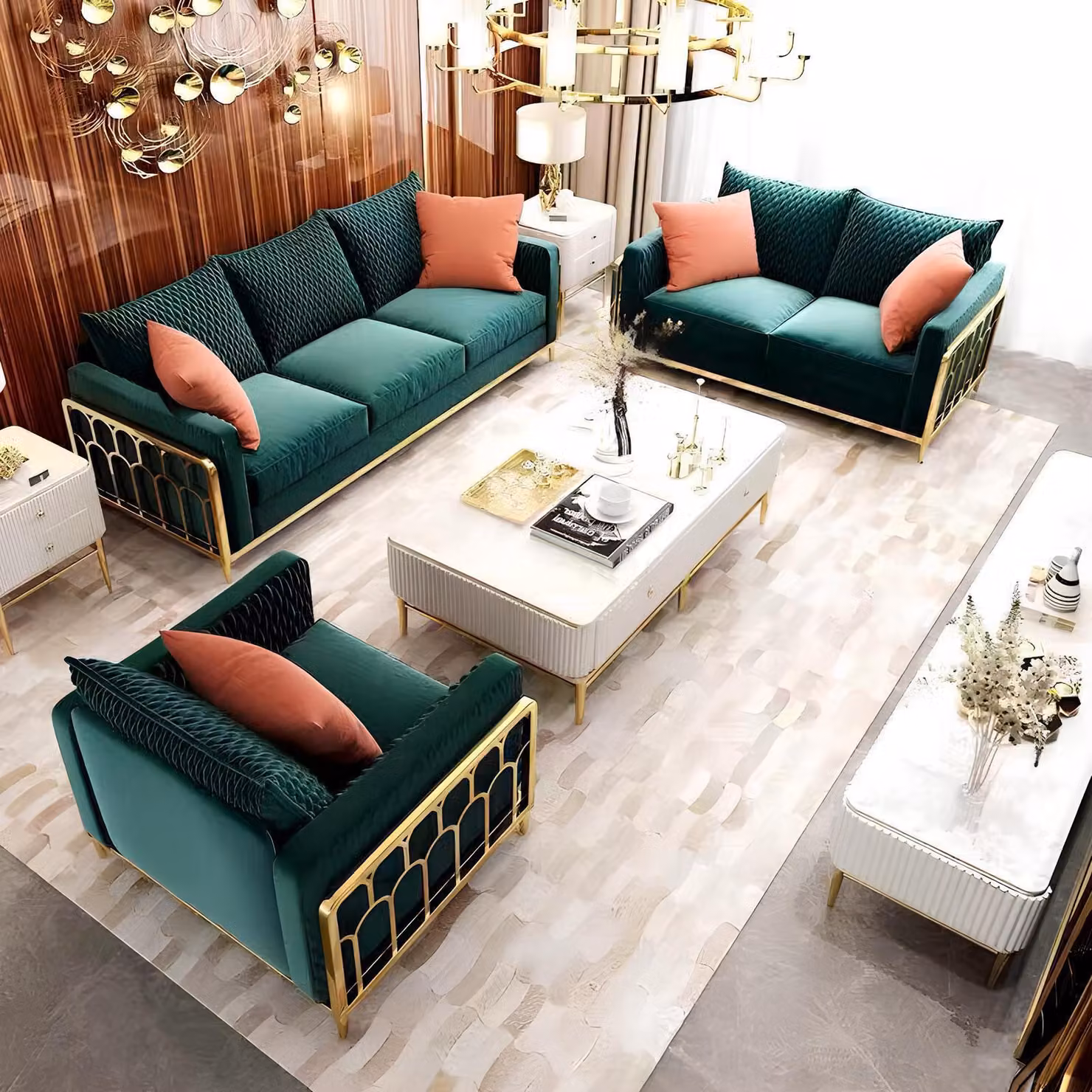 Italy Design Möbel Sofa Couch Polster Komplett Set 3+2+1 Couchen Sofas Garnitur