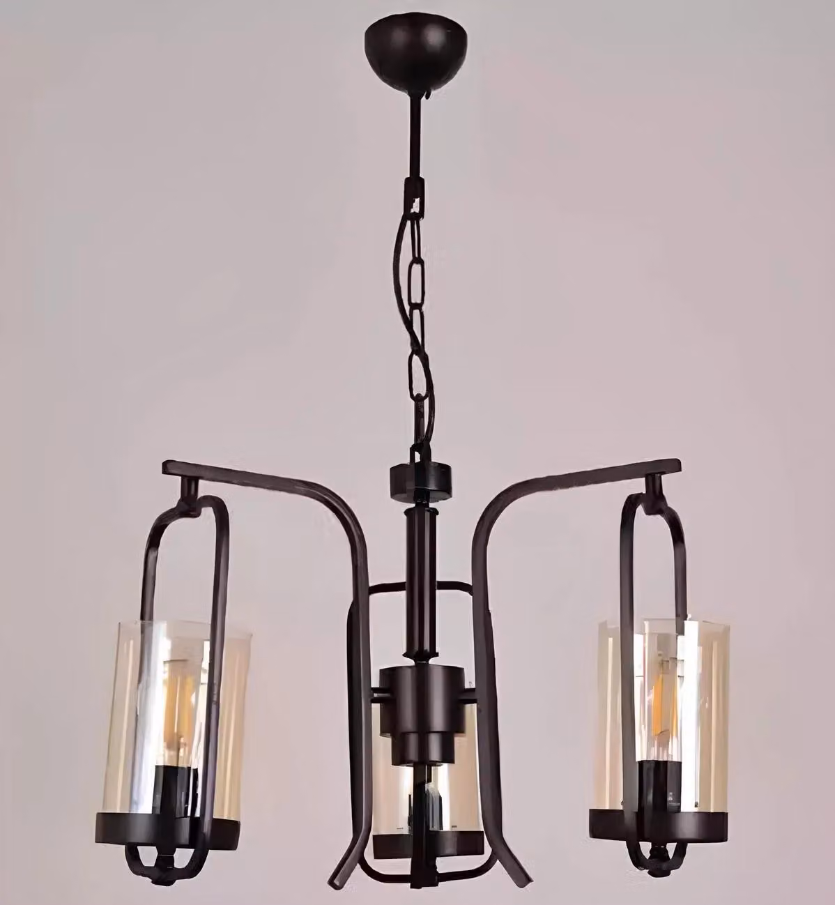Loft Wohnzimmer Deckenlampe Luster Glass Schlafzimmer schwarz Hängelampe