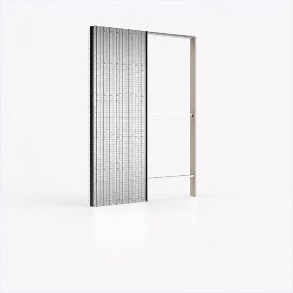 Controtelaio per cartongesso Evolution singolo Ermetika colore argento L: 80 cm, H: 210 cm, P: 10,7 cm