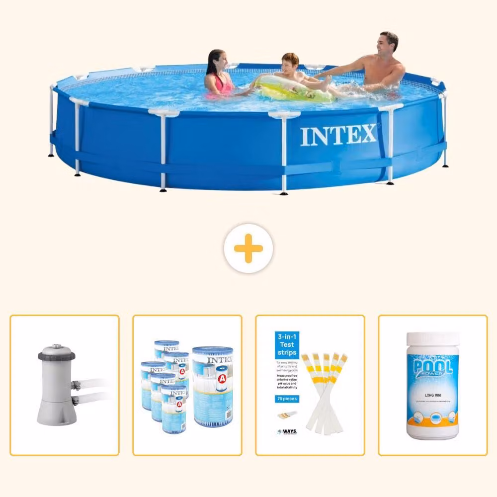Piscina fuori terra a struttura - 366x76 cm - 5 pezzi - Modello SCB85