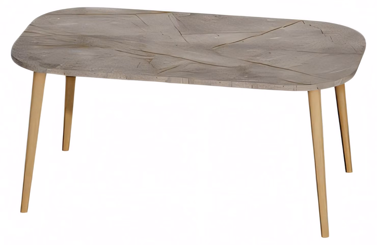 Moderner grauer Couchtisch aus Holz