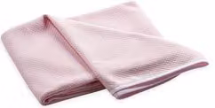 Coperta per lettino Italbaby in cotone piquè waffle rosa L: 145 cm x P: 110 cm