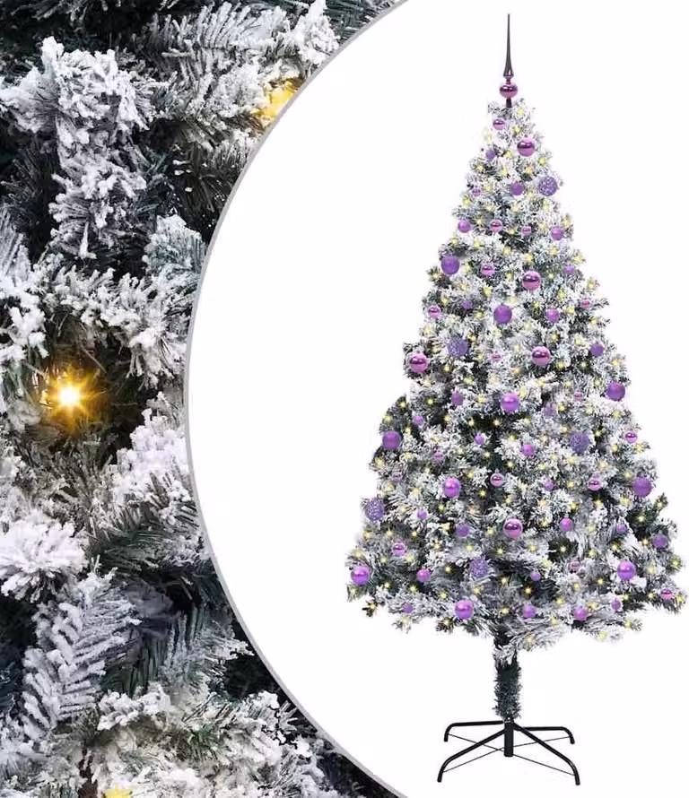 Albero di Natale artificiale con 300 LED Bianco 210 cm