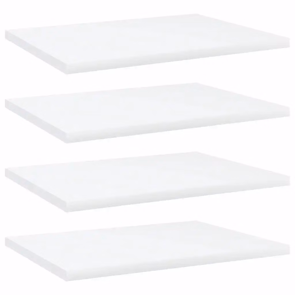 Set di 4 ripiani per libreria da parete vidaXL in legno multistrato bianco L 40 cm, P 30 cm, H 1,5 cm