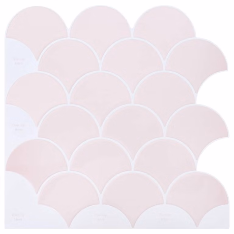 Piastrella a scaglie di pesce 20 pcs Rosa chiaro 30 x 30 cm