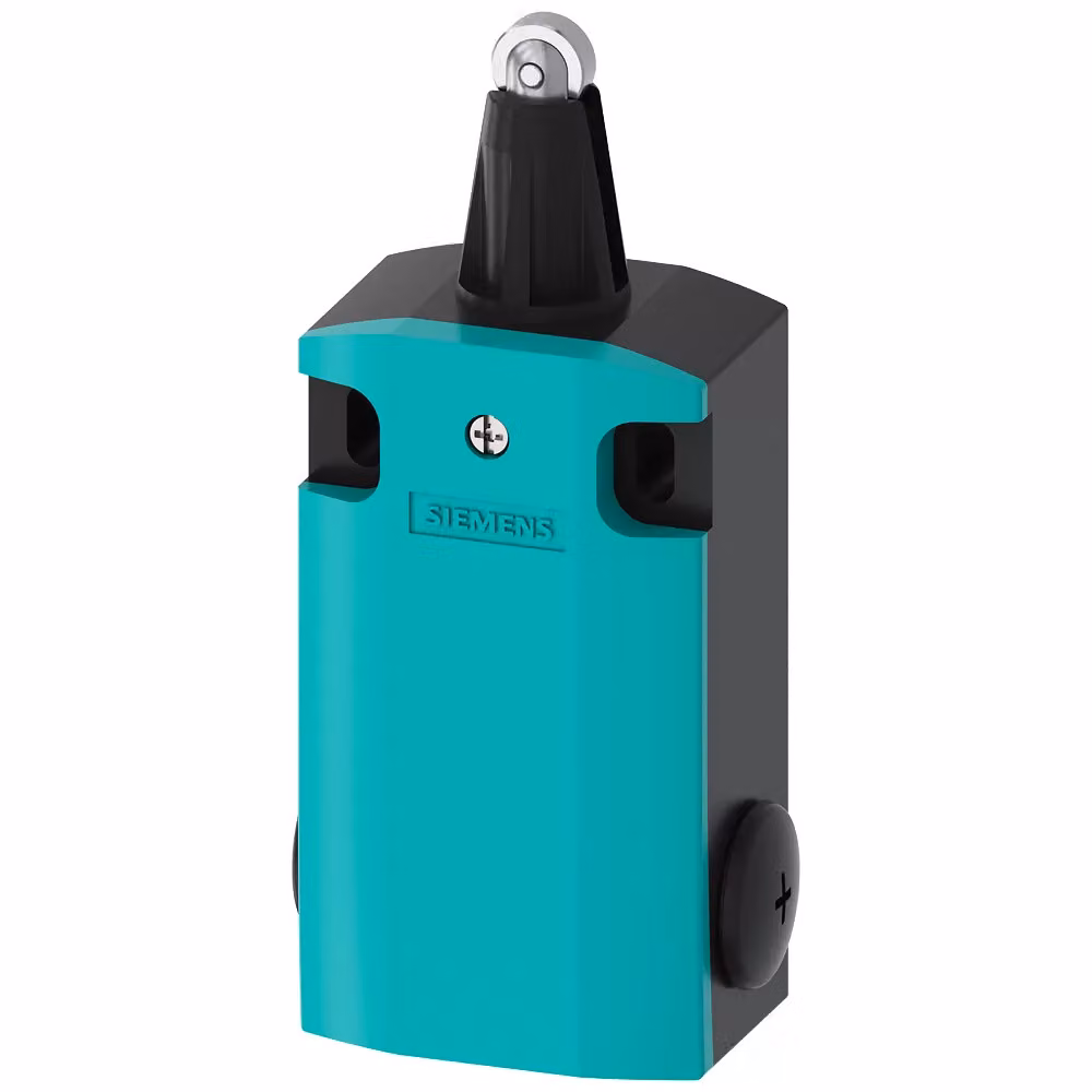 Interruttore di posizione Siemens, 3SE5162, custodia in metallo XL, larghezza 56 mm con pistone a rullo, codice 3SE51620BD02