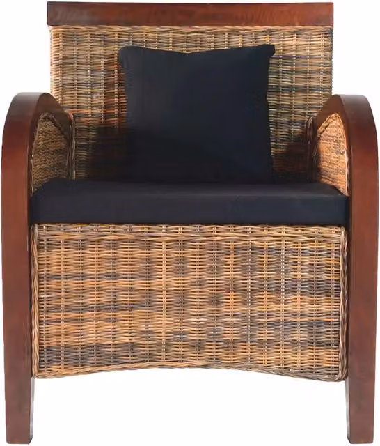 Poltrona in Rattan Intrecciato a Mano 242025