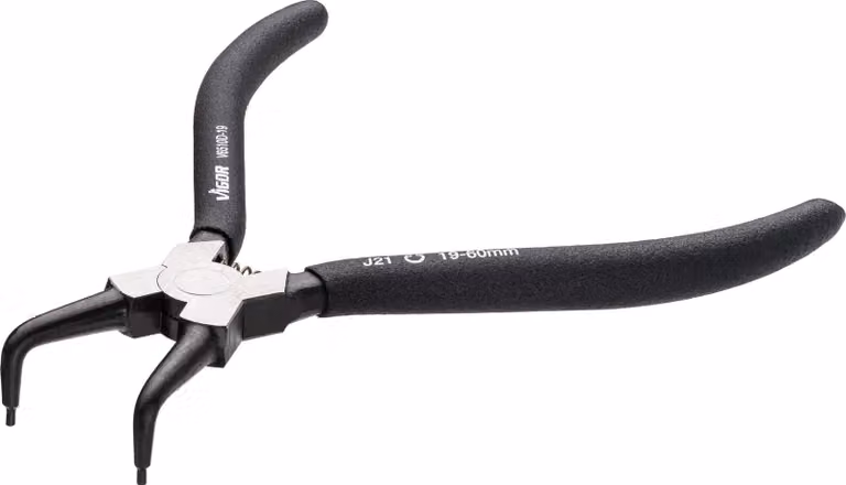 Pinza VIGOR per anelli di sicurezza V6510D-19 Lunghezza: 180 mm