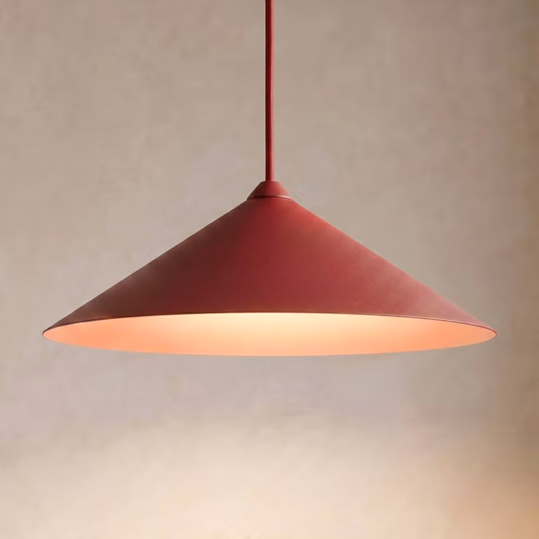 Lampada a sospensione Lume XL TK Lighting, dimmerabile, Rosso, Soggiorno / Sala da pranzo, Metallo, Moderno, Lampada a sospensione