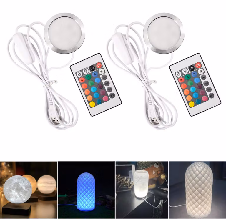 Accessori per stampante 3D - 2 luci a LED a striscia - Kit creativo per lampada da notte