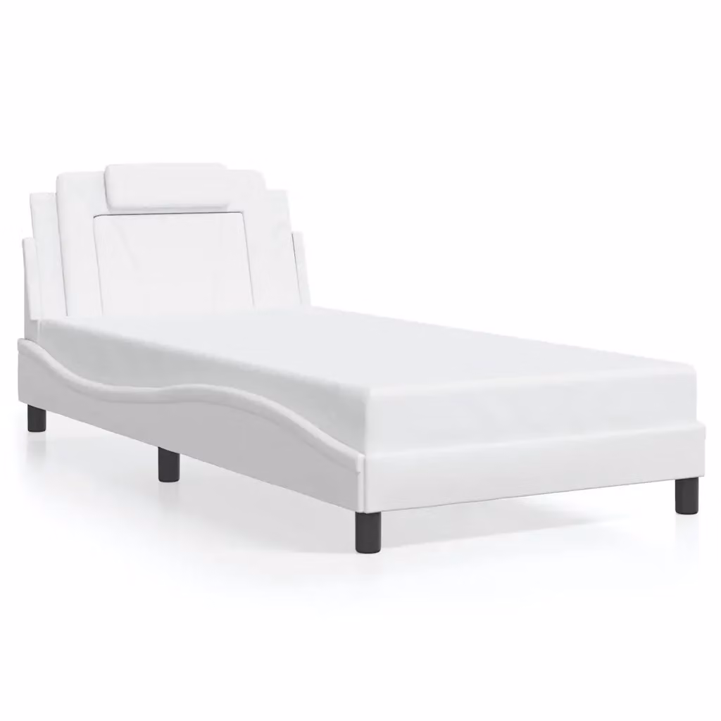 Giroletto Viana vidaXL in similpelle bianco per adulti L/P/H: 200 x 100 x 74,5 cm – 2