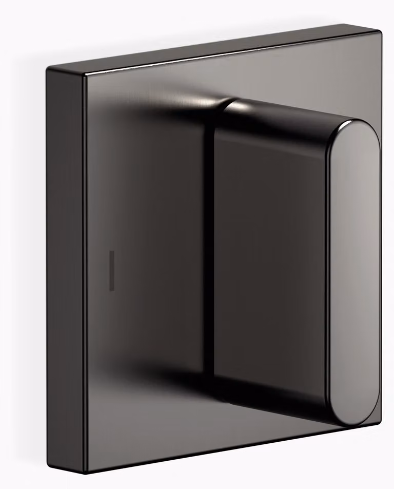 Dornbracht CL.1 inverseur encastré à deux voies, rosace carrée 60x60mm, 36200705-99, 36200705-99