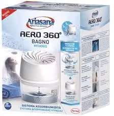Ariasana Aero 360 Assorbiumidità per Bagno, Bianco, 450 g