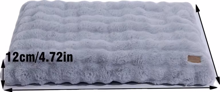 Cuccia per cani, materiale ultra morbido, rivestimento sfoderabile, blu polvere XL