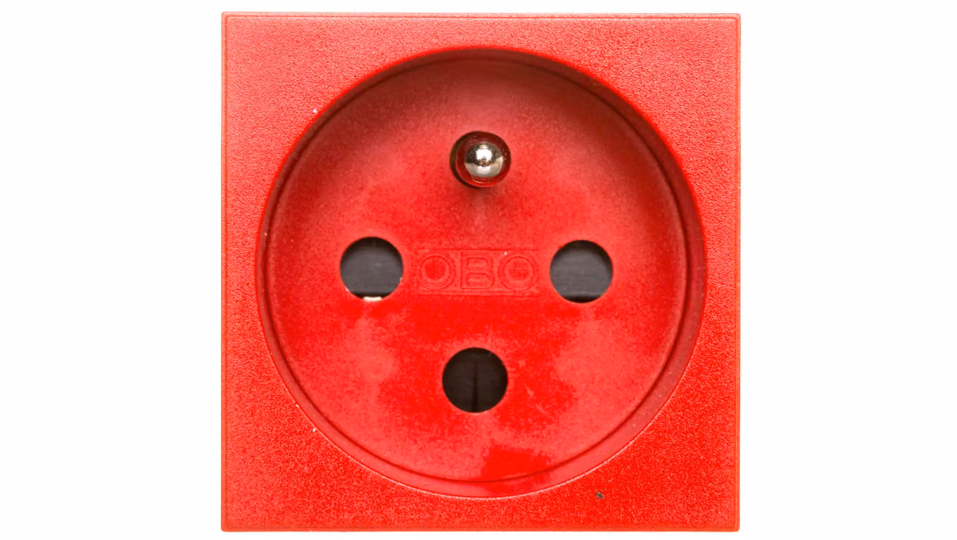 Presa M45 singola c/u 16A rosso STD-F0K SRO1 6120312