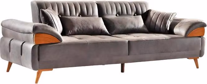 Sofa 3 Sitzer Ledersofa Couch Wohnlandschaft Garnitur Design Modern Sitz