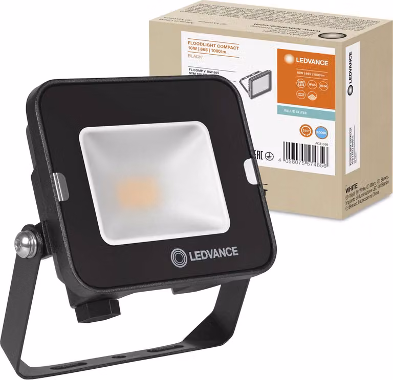 Proiettore LED Proiettore da esterno 10W 1000lm 6500K IP65 Nero Proiettore Ledvance