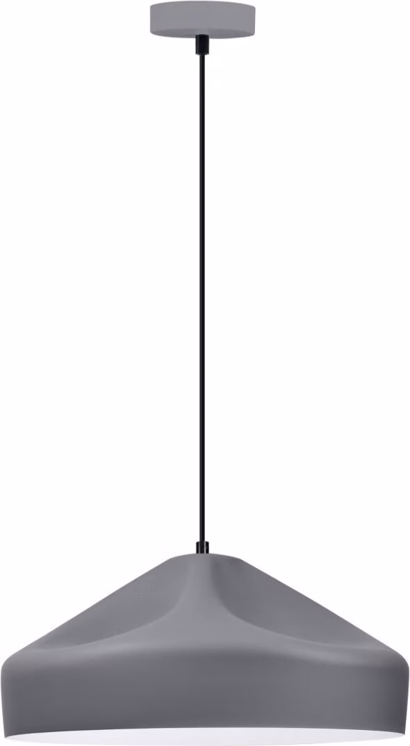 Lampada a sospensione GAVLE grigio opaco-nero-bianco 1xE27x20W metallo dim.: 150x36x36 cm IP20 Polux