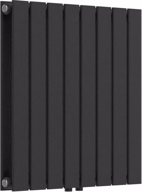 Radiatore a doppio pannello neu.haus in acciaio nero L 60 cm x H 60 cm – 1