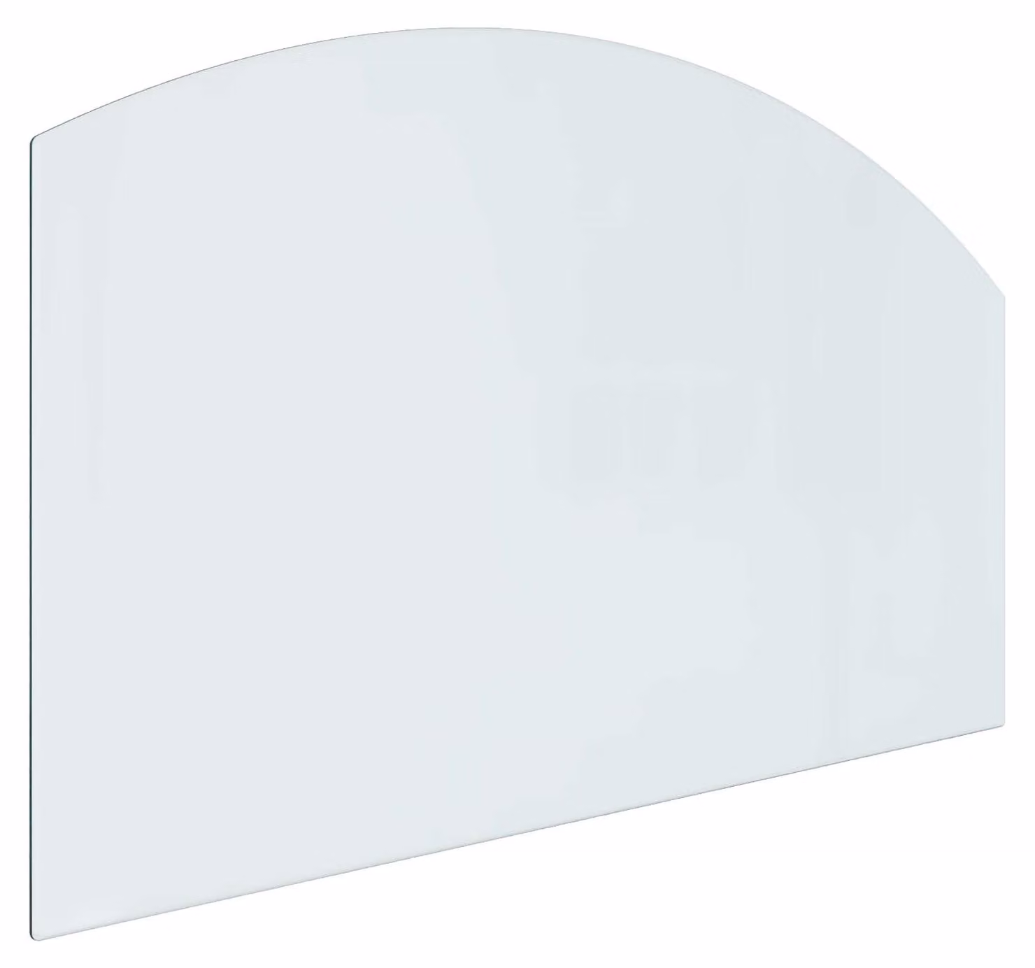 Piastra in vetro per camino Trasparente 100 x 60 cm Vetro