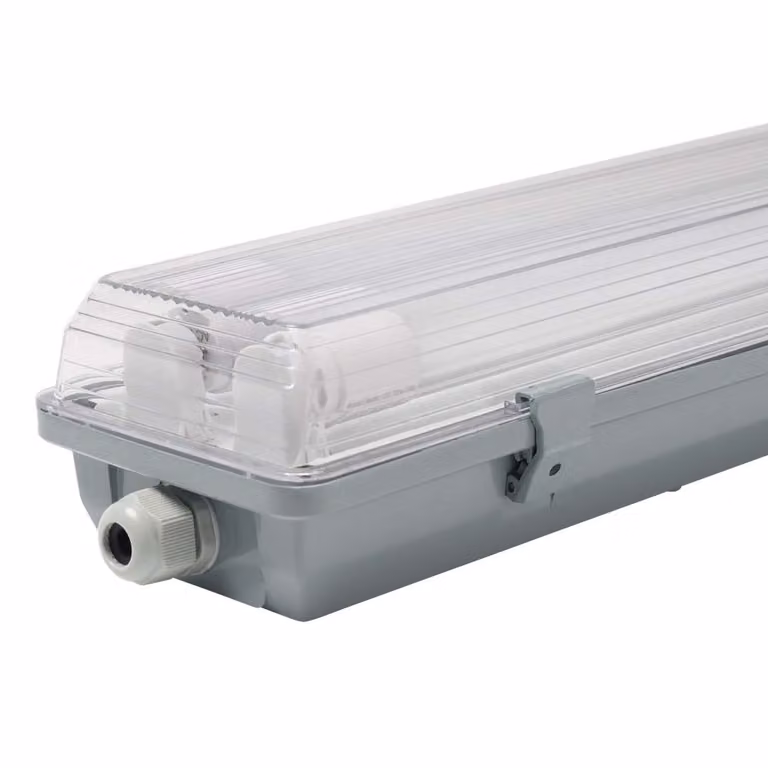 Müller-Licht 20800199 Müller-Licht LED a prova di umidità Aqua-Promo 2/120 grigio incl. tubo 2x18W