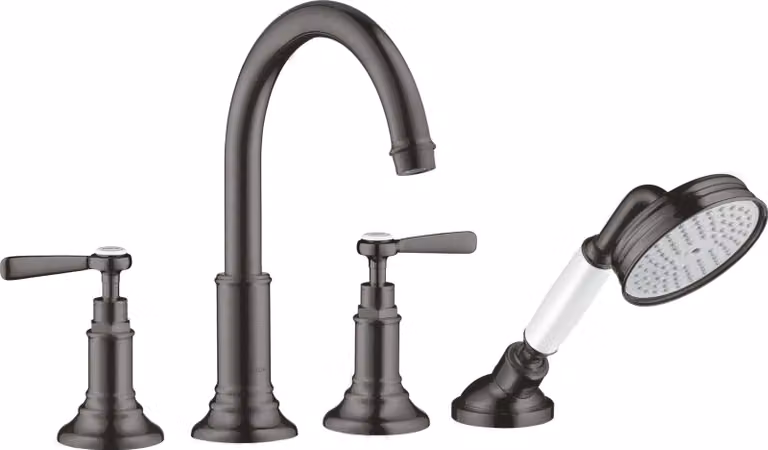 hansgrohe AXOR AXOR Montreux 4 trous pour bordure de carrelage, béqu'illes, projection 196mm, 16554340, 16554340