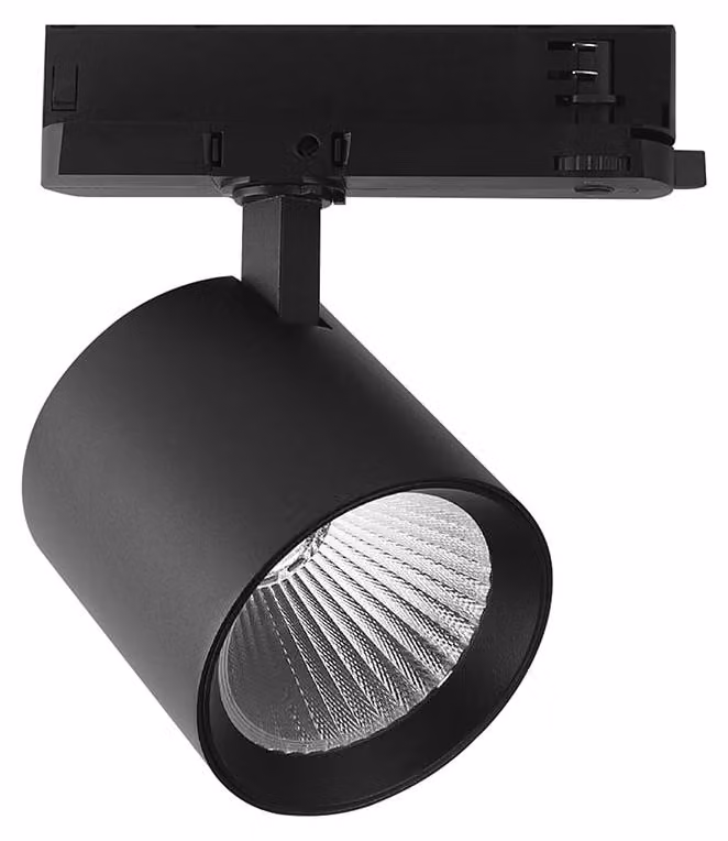 Faretto a binario a LED 36 W, 3302 lm, 6400 K, nero – Illuminazione a binario COB CREE per negozi e showroom