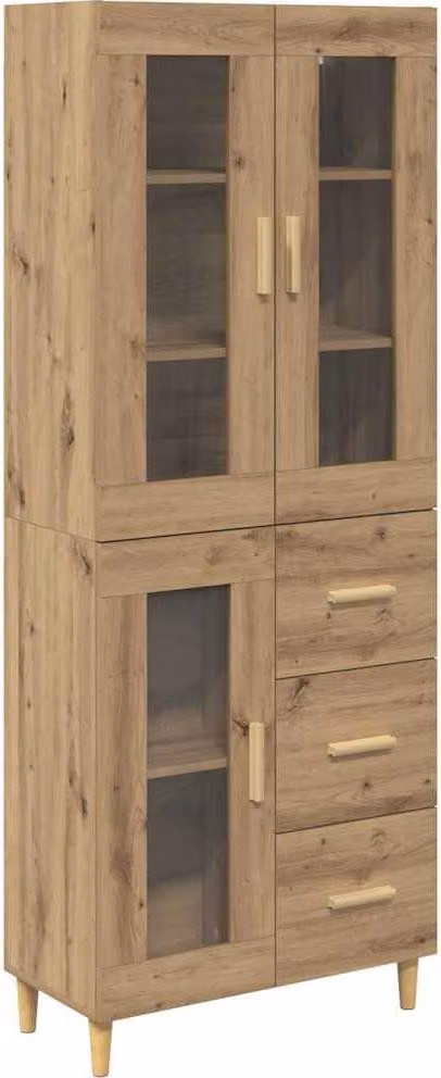 Credenza con cassetto Rovere artigianale 69,5 x 34 x 180 cm