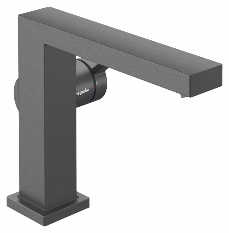 Mitigeur monocommande de lavabo hansgrohe Tecturis E Fine 110, portée 155 mm, sans garniture de vidage, CoolStart, EcoSmart+, 73021340, 73021340