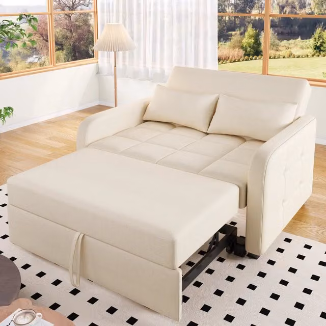Divano letto multifunzionale - Zephmum- 180x127 cm, schienale regolabile, ideale per piccoli spazi