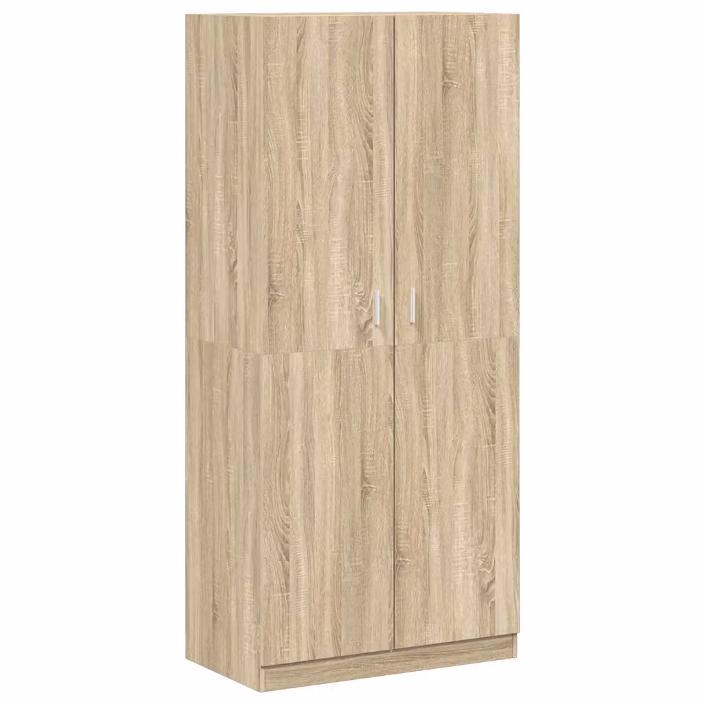 Armadio moderno vidaXL in legno rovere color marrone con ante a battente L/P/H: 90 x 52 x 200 cm – 2